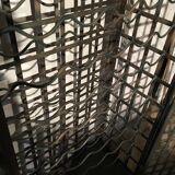 Wrought iron wine cabinet