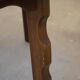 Mid-century modern round Danish side table in solid stained oak, 1960s.
