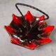 Red Vallauris ceramic umbrella dish from the 60s