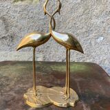Couple of brass herons
