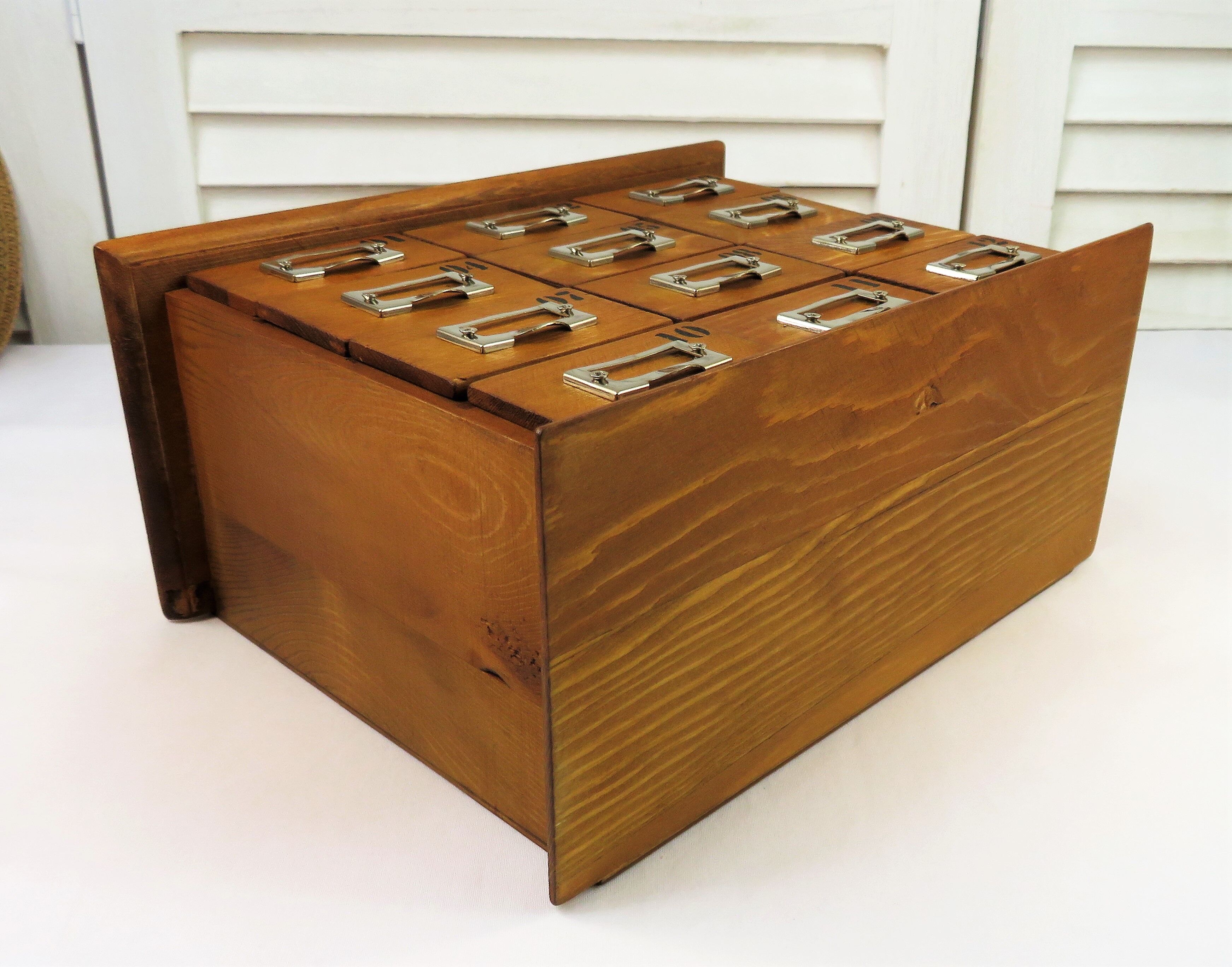 Small workshop furniture with drawers style watchmaker's or apothecary's layette, restyled indus