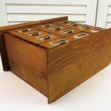 Small workshop furniture with drawers style watchmaker's or apothecary's layette, restyled indus