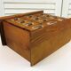 Small workshop furniture with drawers style watchmaker's or apothecary's layette, restyled indus
