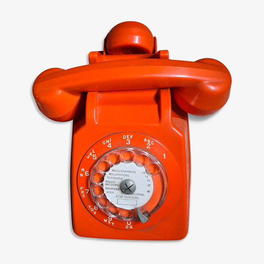 Ancien téléphone fixe France télécom orange Socotel S63 / Vintage | Selency