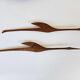 Pair of Midcentury Rare Teak Wall Sculptures of Birds Herons, Denmark, 1960