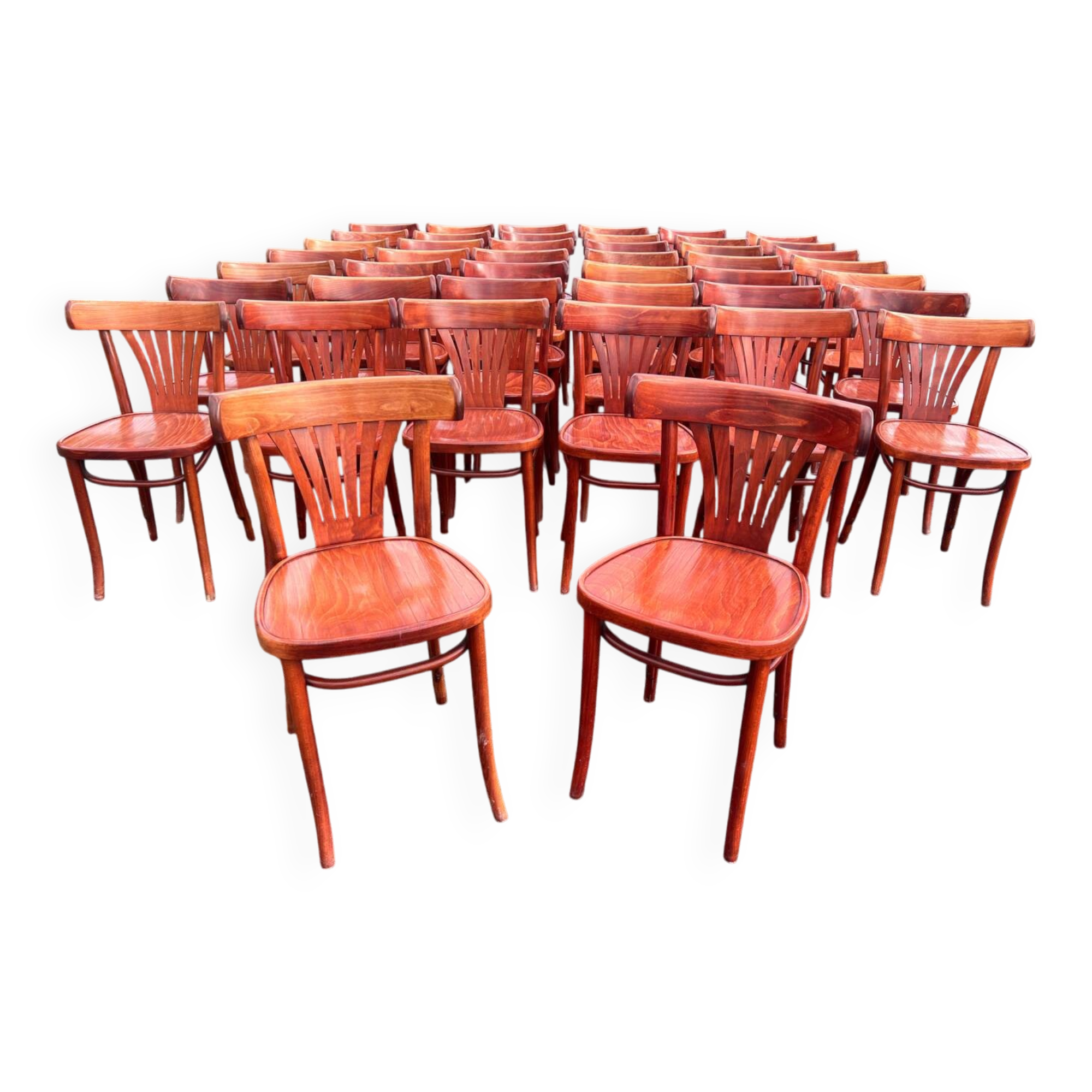 Set of 44 bistro chairs