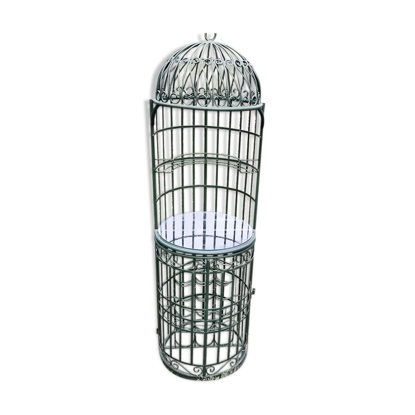 Furniture bar porte bottle vintage wrought iron