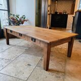 Solid oak coffee table
