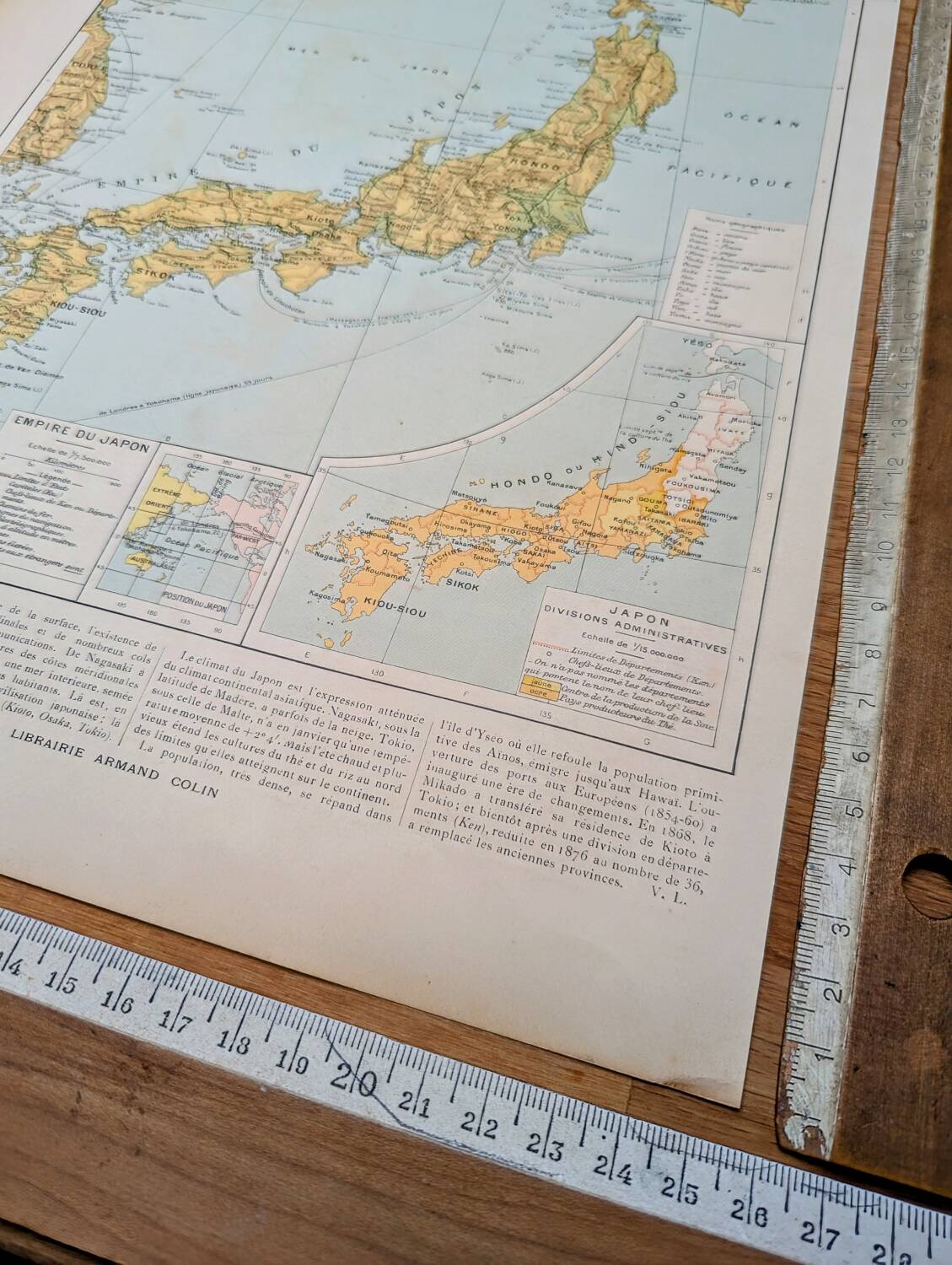 Imprimée en 1909, L'Empire du Japon