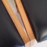 Set of six wooden chairs