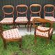 Série de 6 chaises acajou