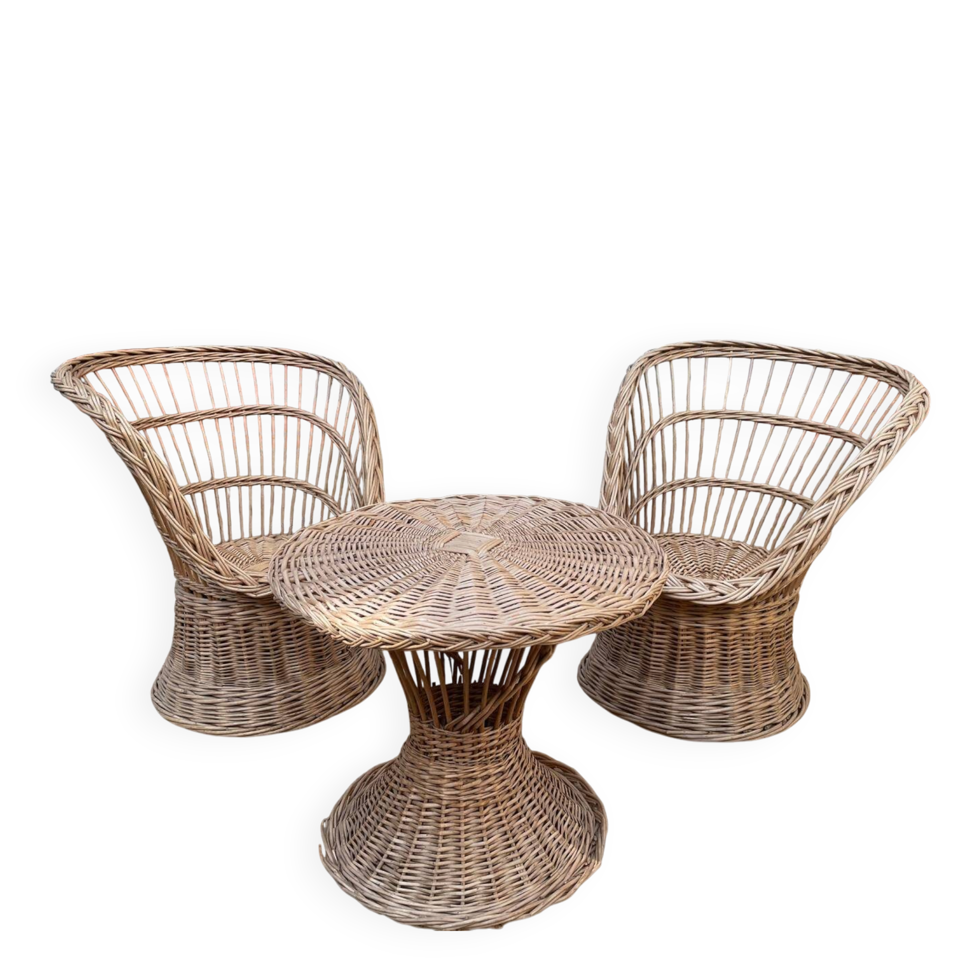 70's rattan garden furniture