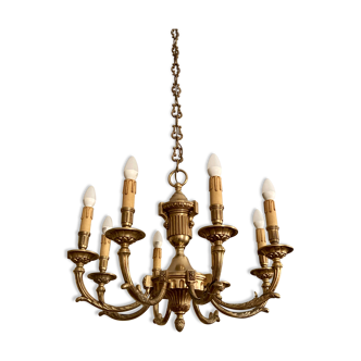 Eight-branch chandelier Maison Lucien Gau