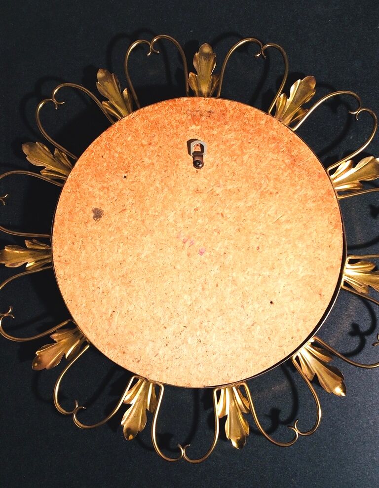 Mirror Sun " Witch's Eye " 50s. Deknudt * Hollywood Regency * Vintage
