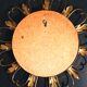 Mirror Sun " Witch's Eye " 50s. Deknudt * Hollywood Regency * Vintage