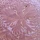Set of 3 pink vine leaf plates Salins