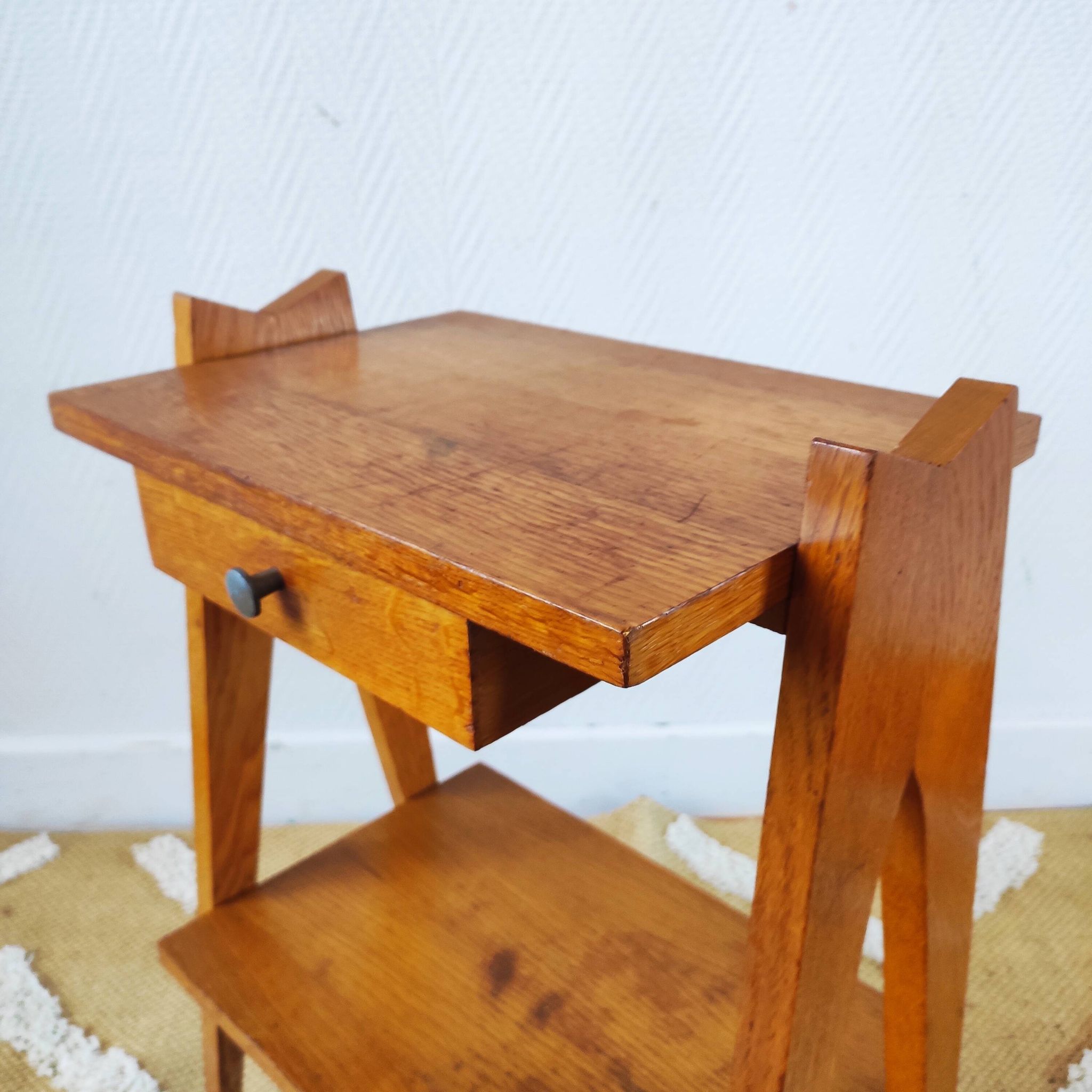 Table de chevet, bout de canapé scandinave, années 60