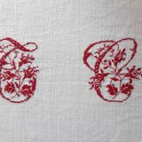 Tablecloth with central TC monogram