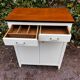 Vintage white sideboard with 2 doors and 2 drawers