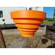 Vintage orange plastic pendant light