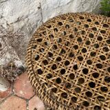 Vintage cane diabolo stool