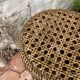 Tabouret diabolo en cannage vintage
