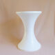 Vintage white plastic stool imitation Tam Tam from the space age of the 70s