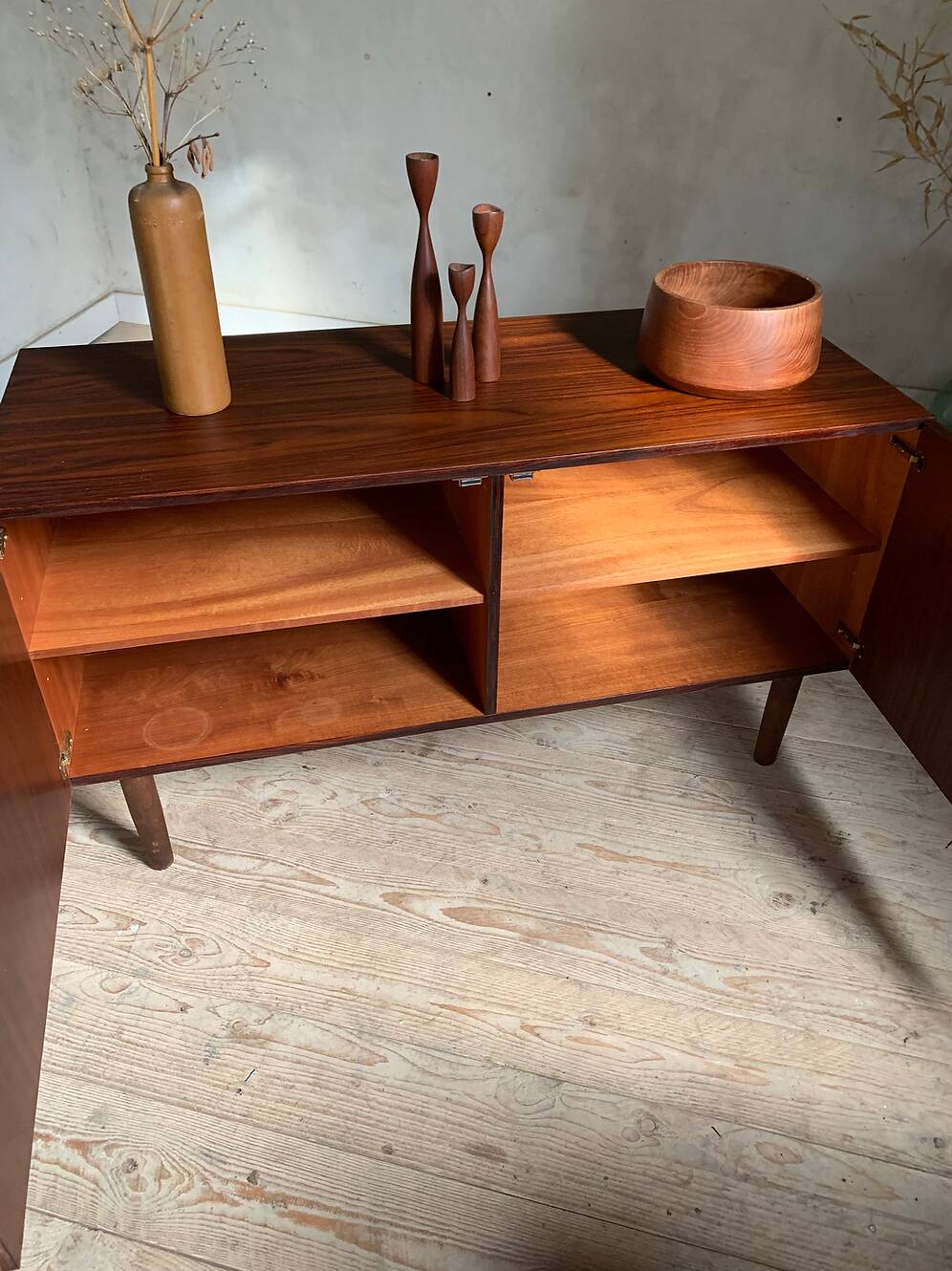 Vintage Scandinavian enfilade in Rio rosewood.