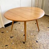Round Ercol table with flaps