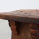 Tabouret bas en bois sculpté français du milieu du XIXe siècle de style gothique