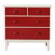 Vintage lacquered wood chest of drawers