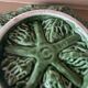 Plat ancien barbotine choux