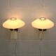 Pair original Le Klint 204 “Mushroom” lamps, designed by Vilhelm Wohlert