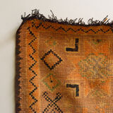 Vintage moroccan rug, original faded pastel toned boujad 82x123cm