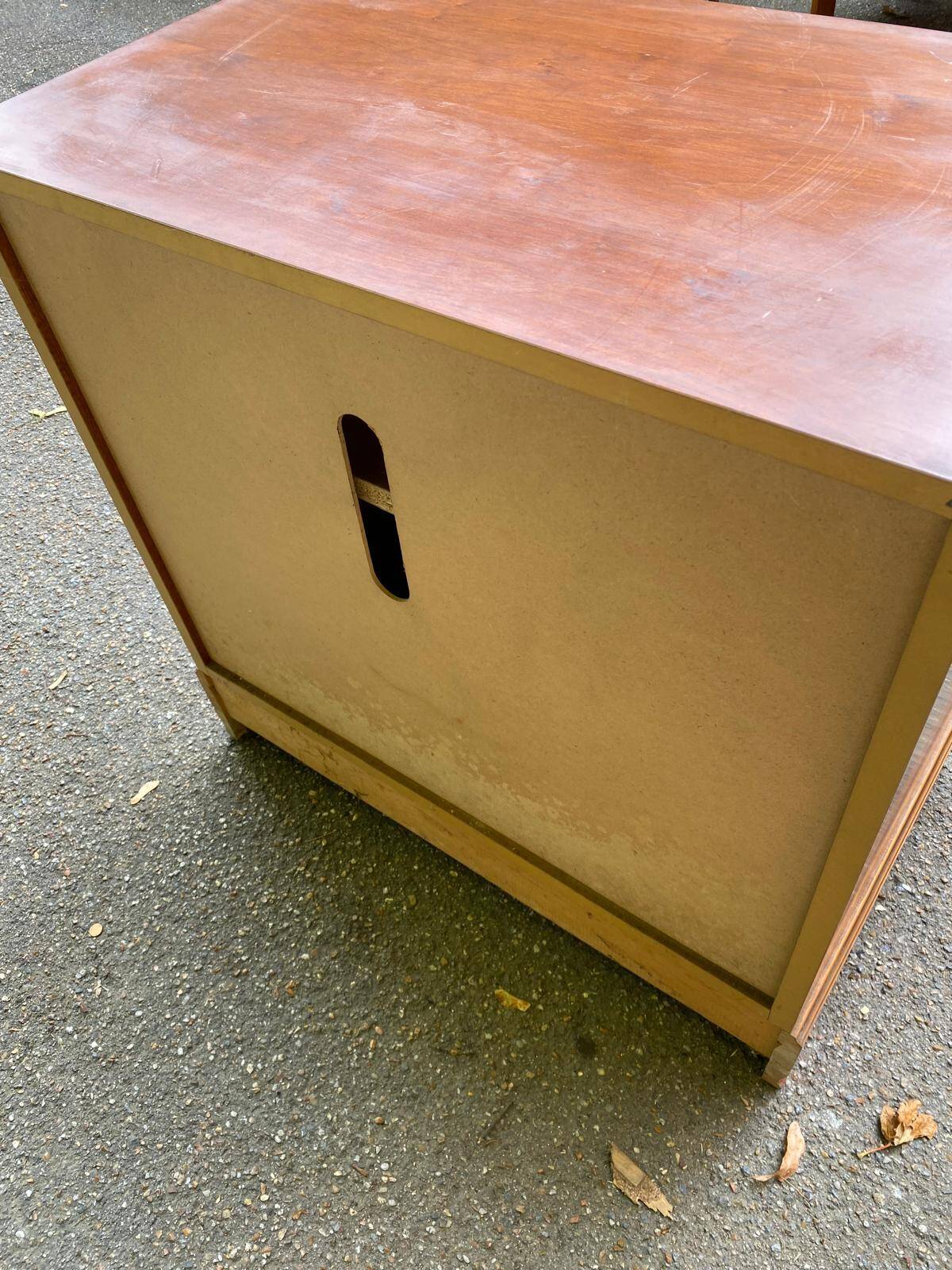 Louis Philippe sideboard in satin cherry wood on casters