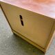 Louis Philippe sideboard in satin cherry wood on casters