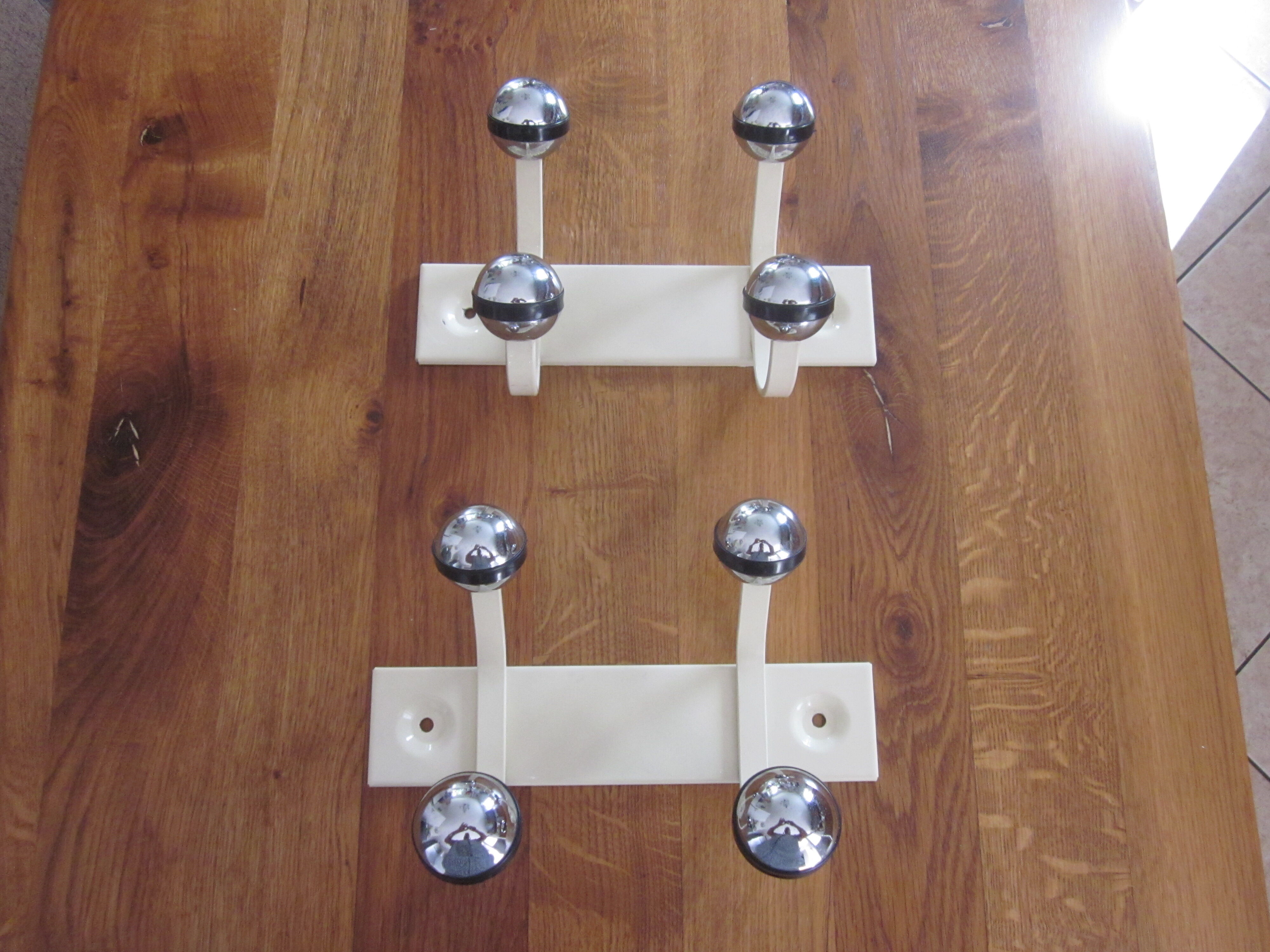 Pair of vintage coat racks