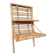 Vintage bamboo and rattan wall shelf
