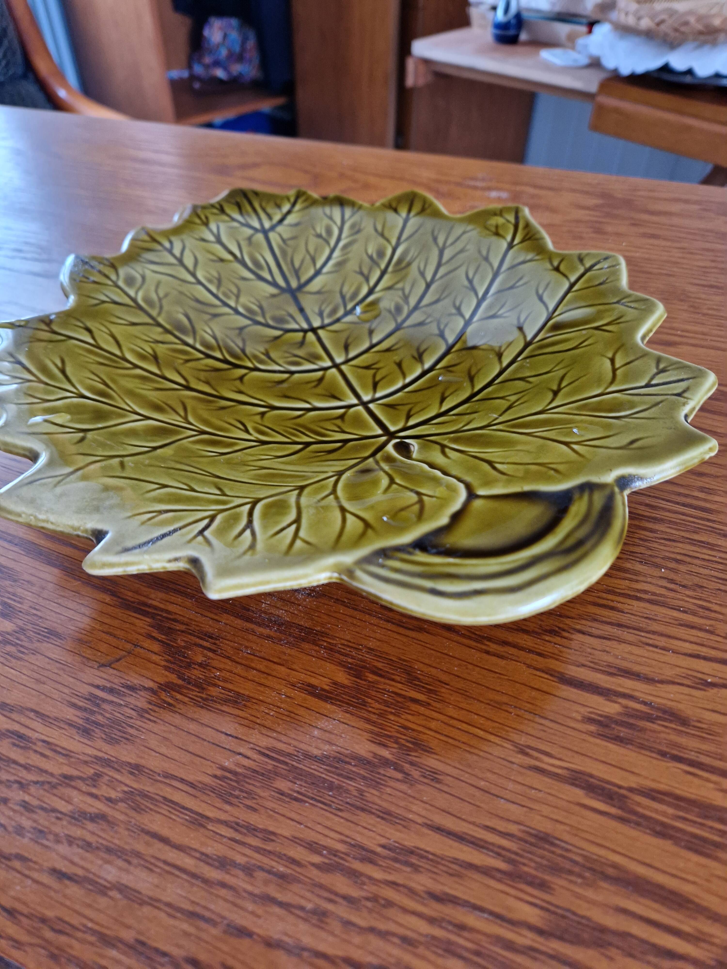 Coupelle Feuille en Céramique de Sarreguemines