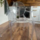 3 fauteuils style Kartell Louis Ghost transparents – Philippe Starck