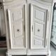 Two-door painted wardrobe, Louis XIV style, Alsatian regional work.