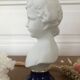 Statuette buste en biscuit