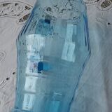 Art deco pitcher in blue glass