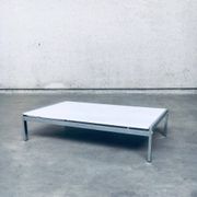 Postmodern Italian Carrara Marble Low Coffee Table, 1970s