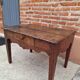 rustic Louis XV coffee table solid walnut 18th century