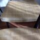 Chairs Colette gueden metal and vintage skaï
