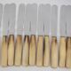 Christofle Art Deco, 24 horn knives, 12 dinner + 12 side, dessert.