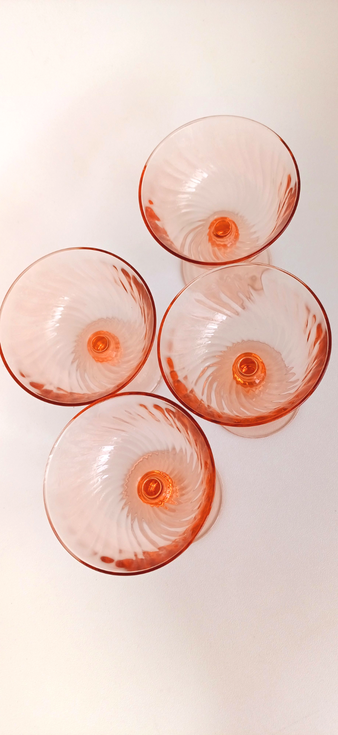 Rosaline vintage champagne flutes