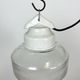 Vintage white porcelain pendant light, 1970s