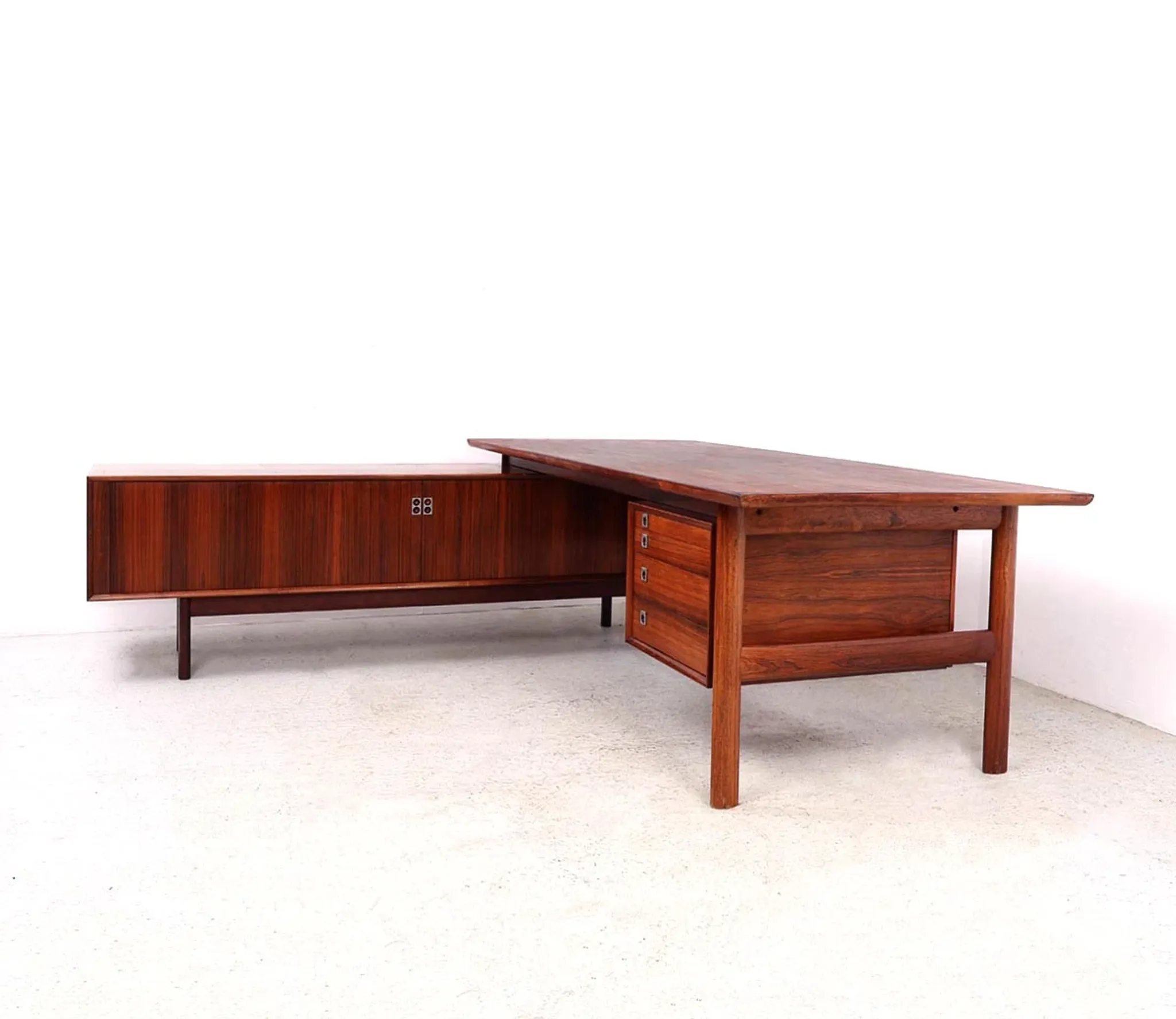 Bureau exécutif vintage avec buffet, Arne Vodder pour Sibast, années 1960